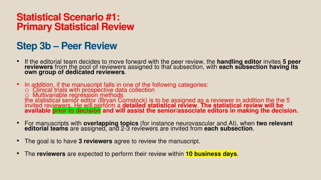 statistical scenario 1 primary statistical review