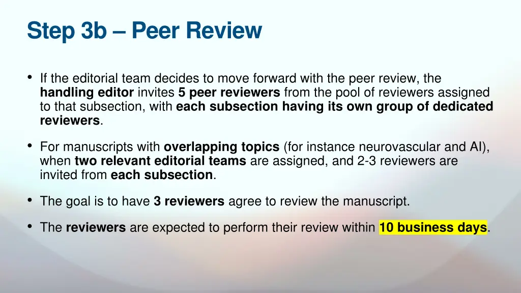 step 3b peer review