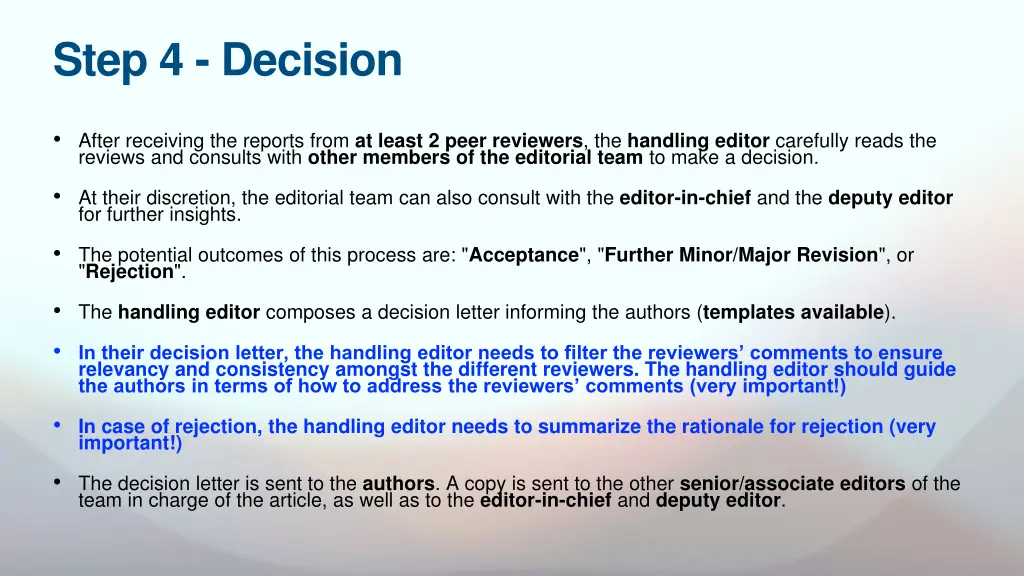 step 4 decision