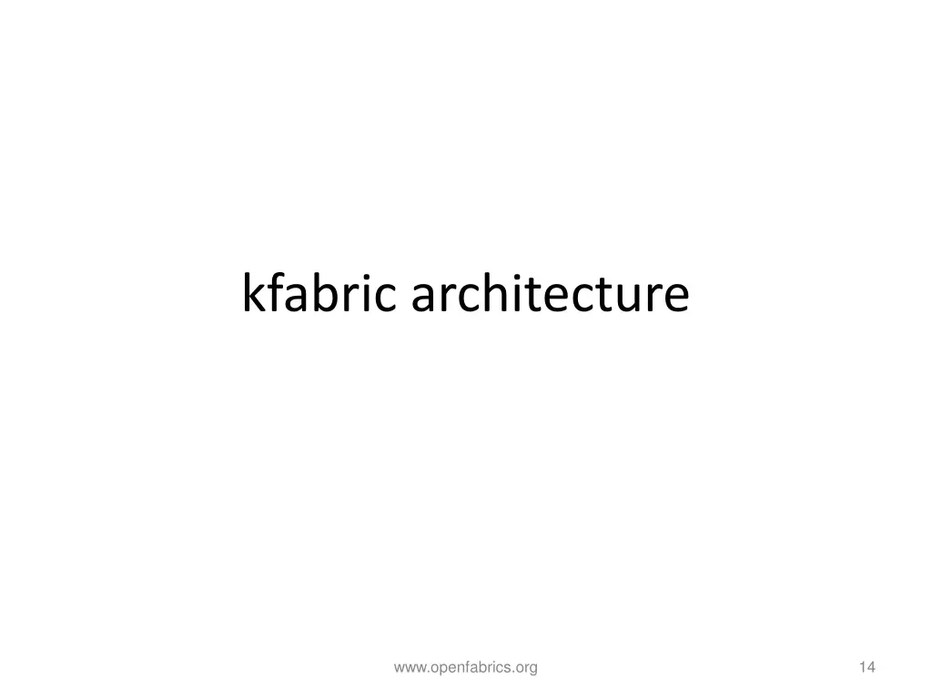 kfabric architecture