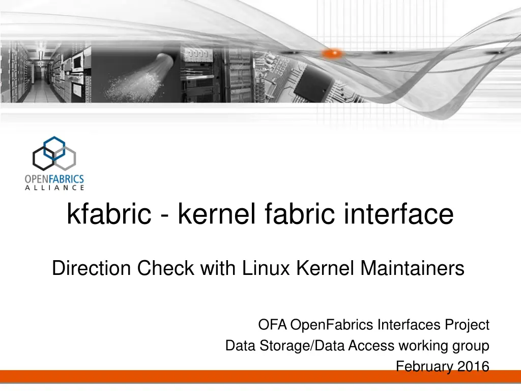 kfabric kernel fabric interface