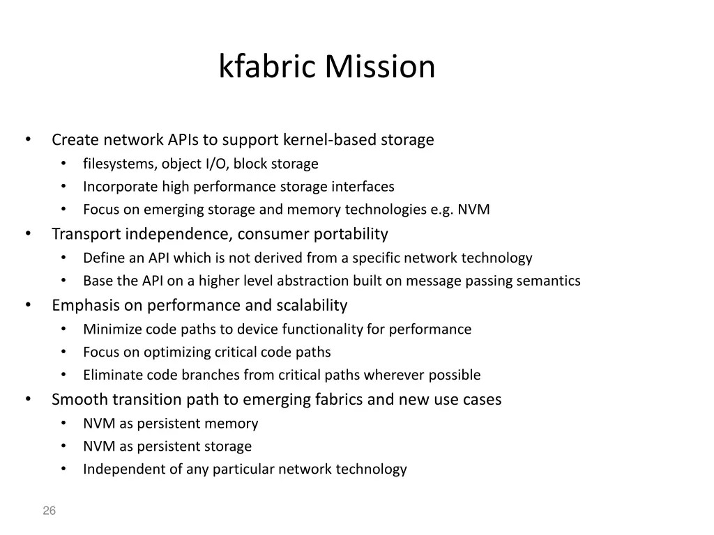 kfabric mission