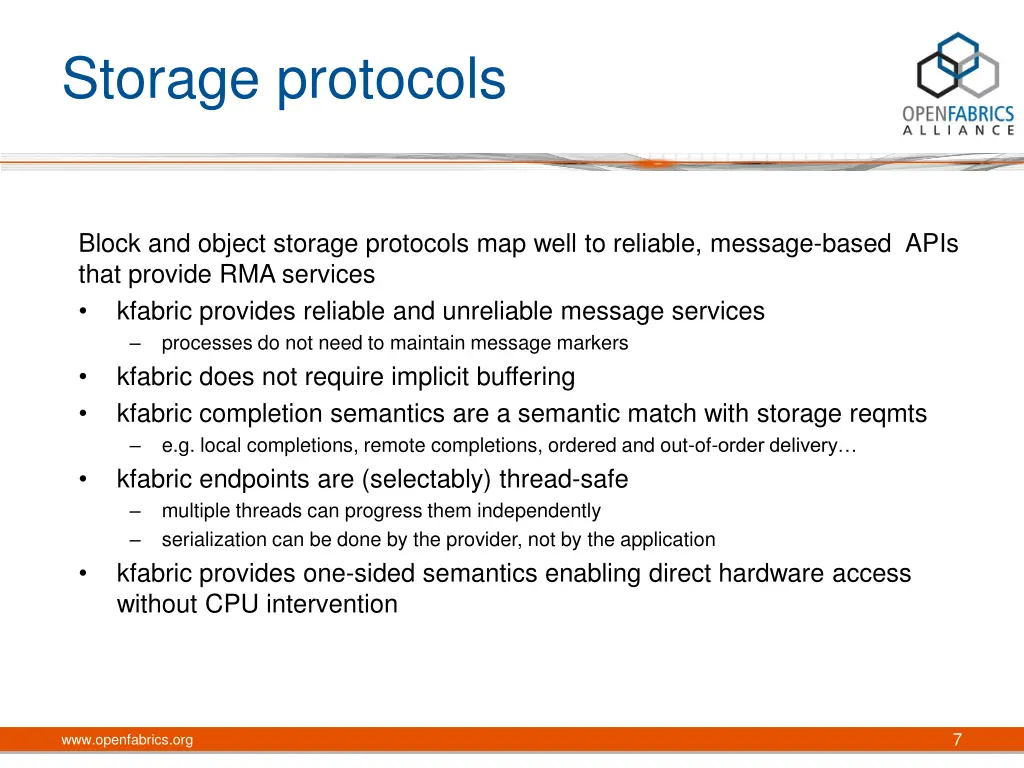 storage protocols 1