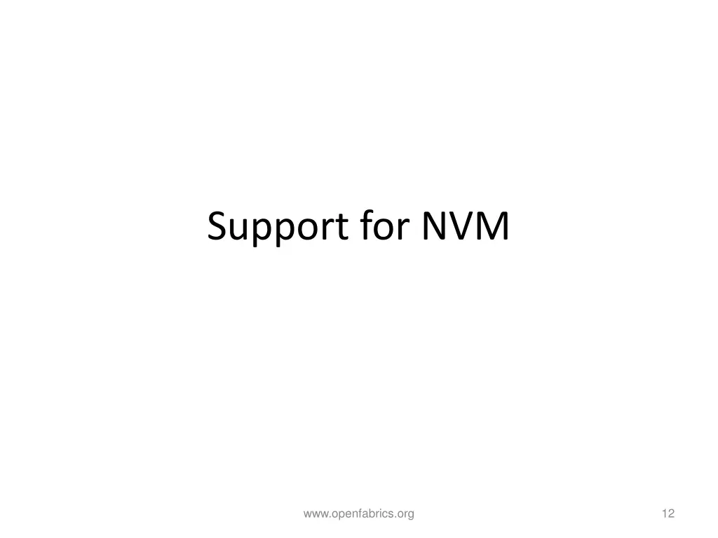 support for nvm