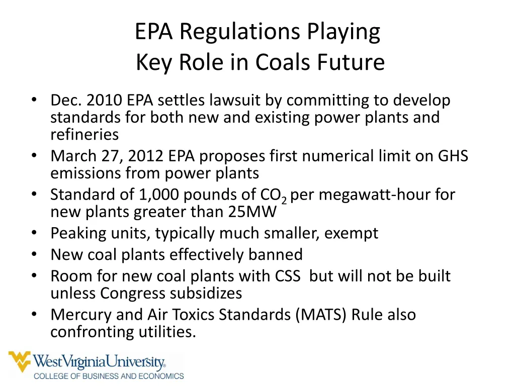 epa regulations playing key role in coals future