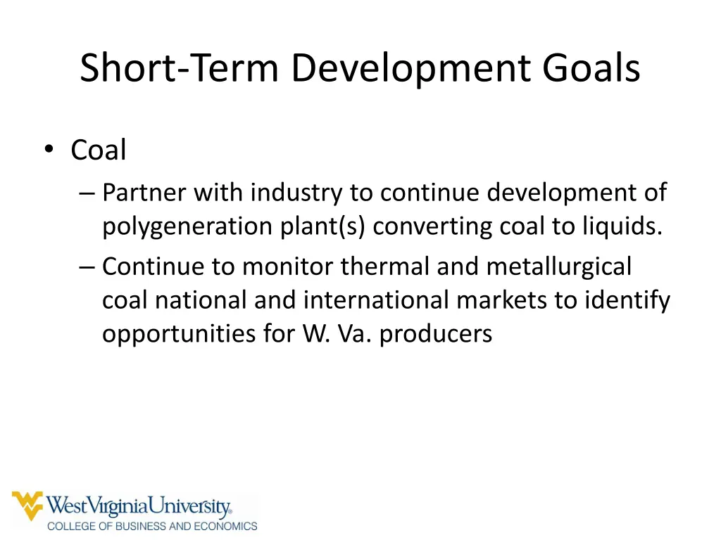 short term development goals 1