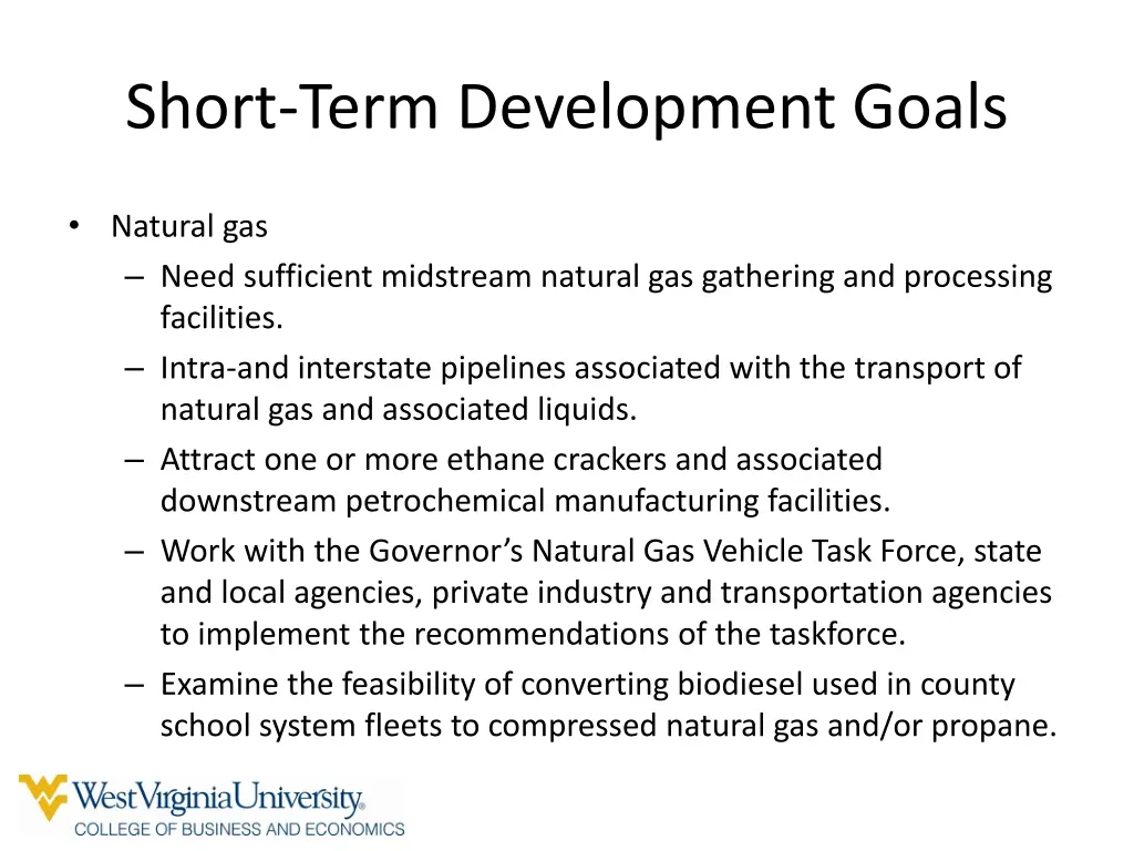 short term development goals 2