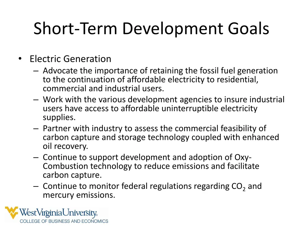 short term development goals 3