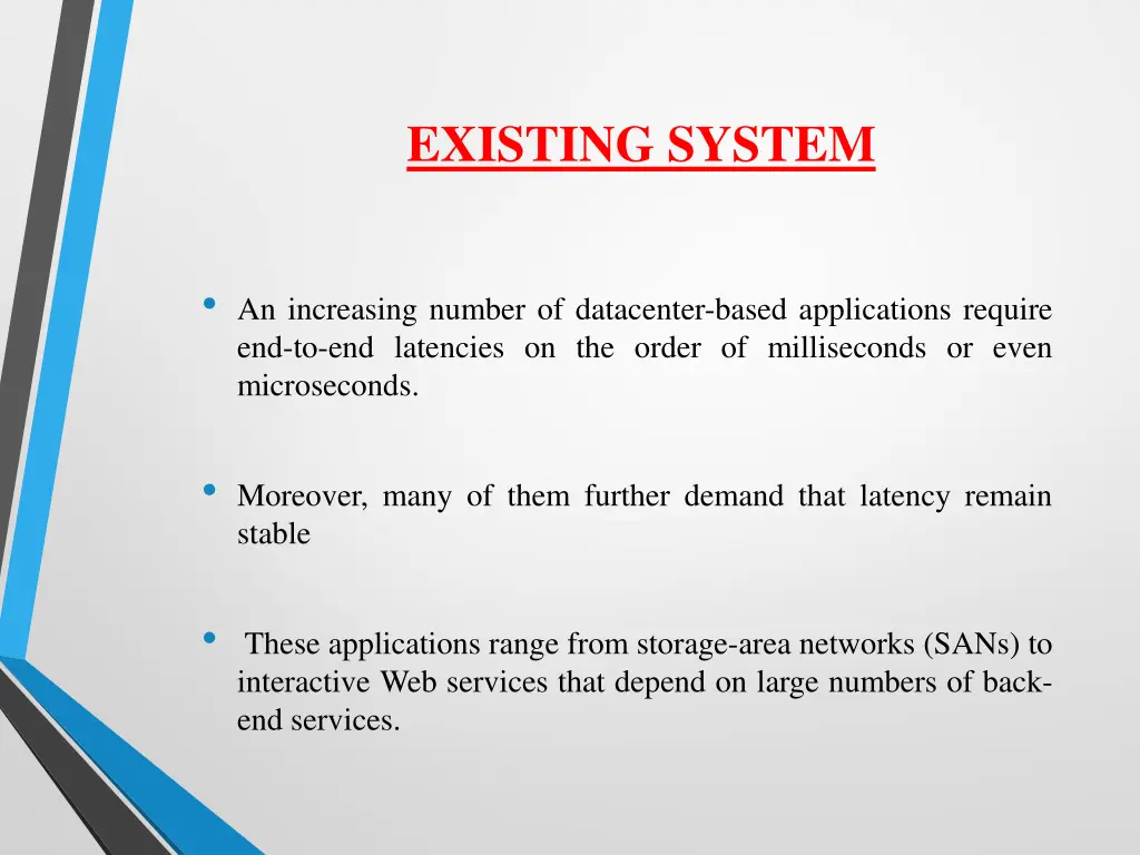 existing system