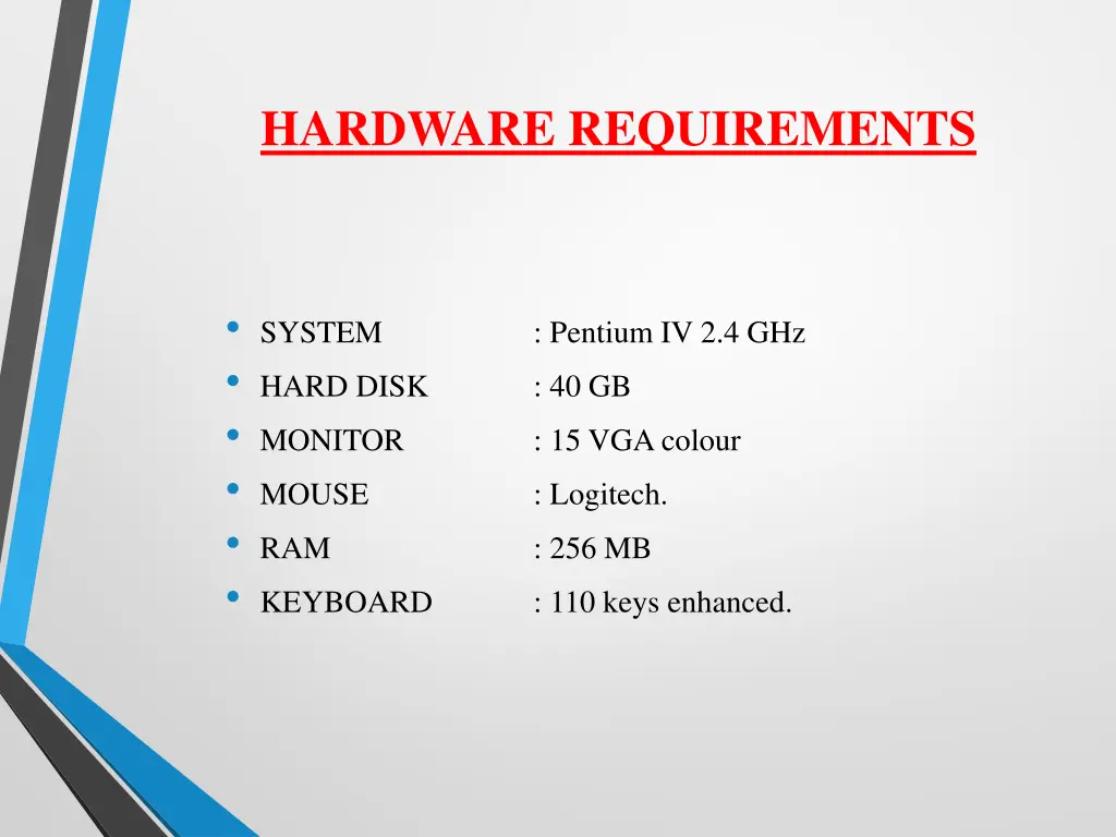 hardware requirements