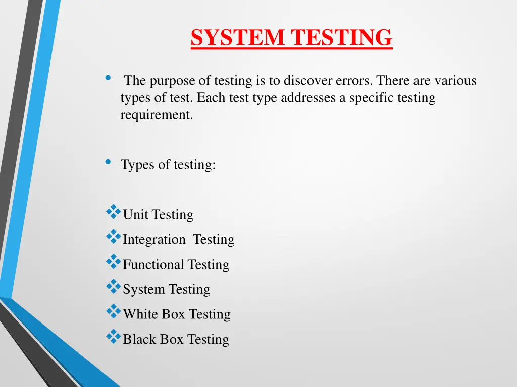 system testing