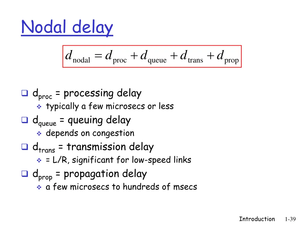 nodal delay