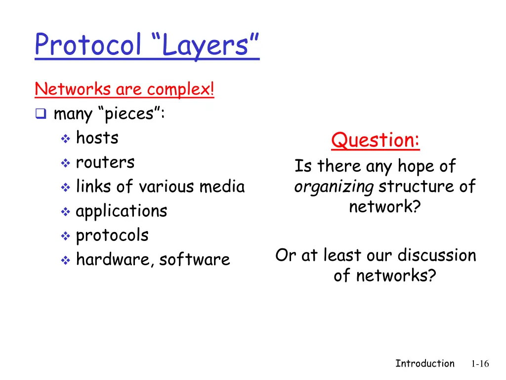 protocol layers