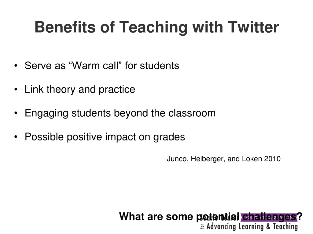 benefits of teaching with twitter