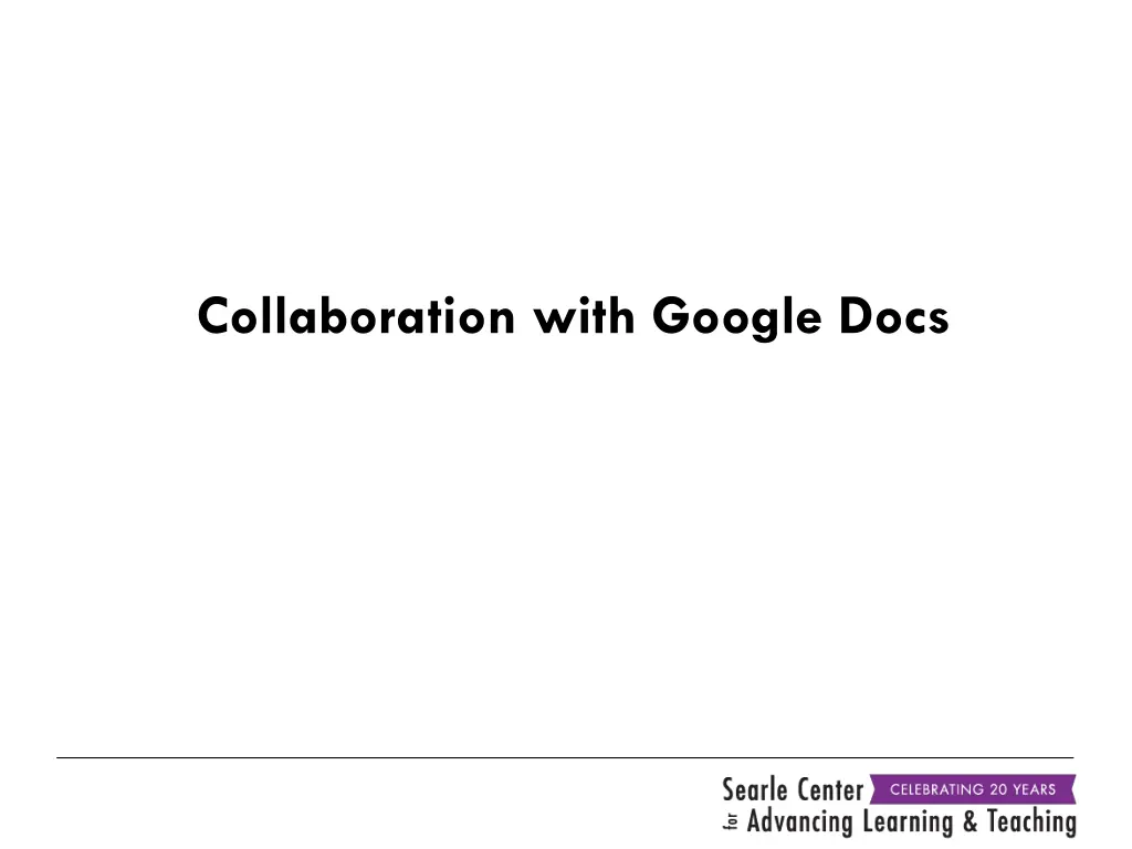 collaboration with google docs