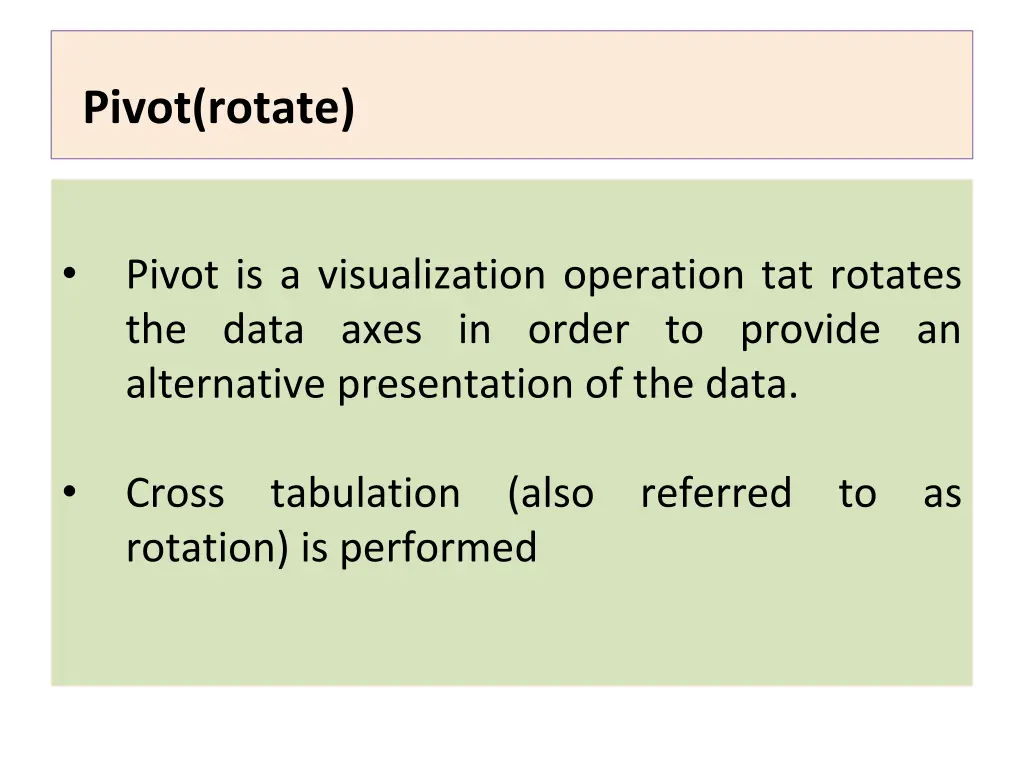 pivot rotate