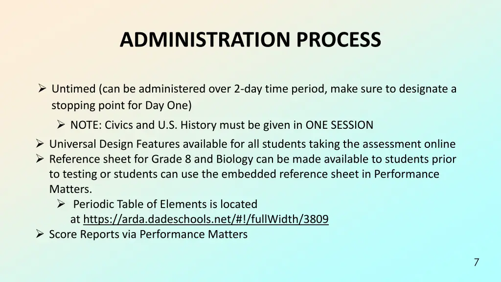 administration process