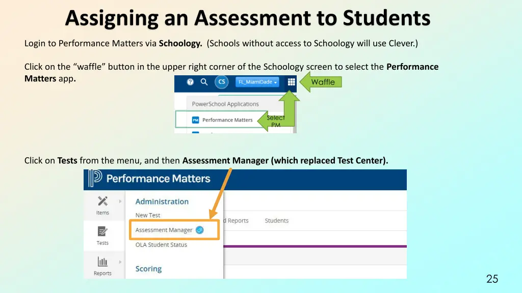 assigning an assessment to students