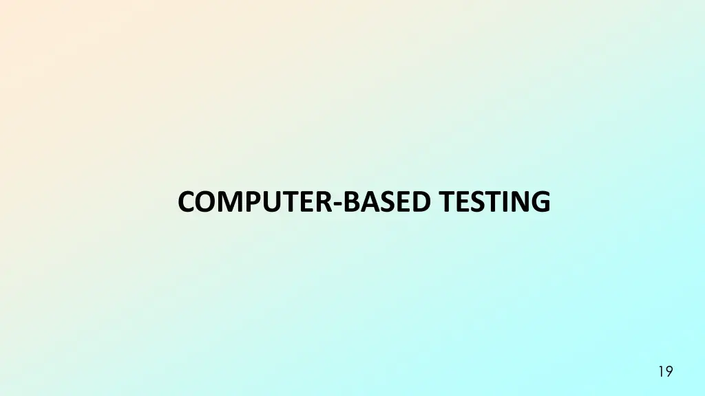 computer based testing