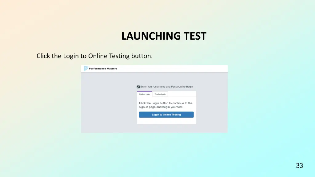 launching test