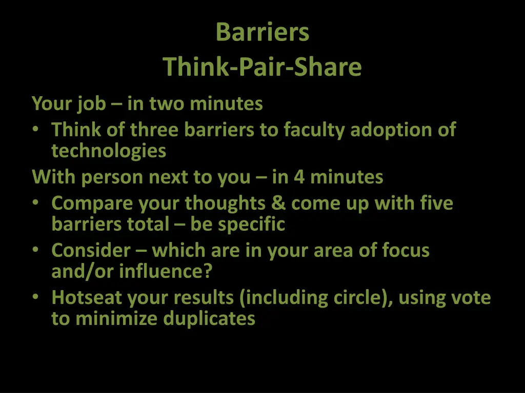 barriers