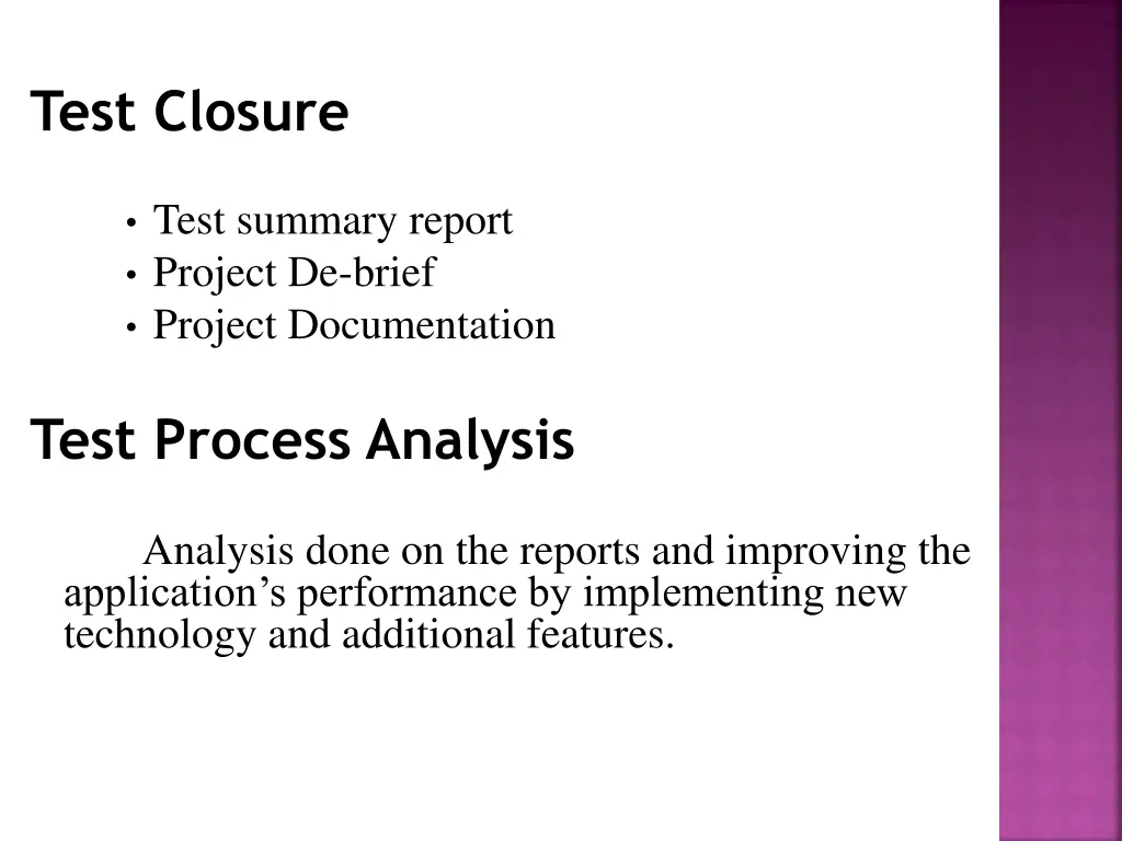 test closure