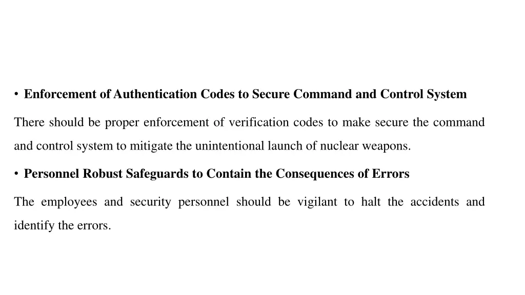 enforcement of authentication codes to secure