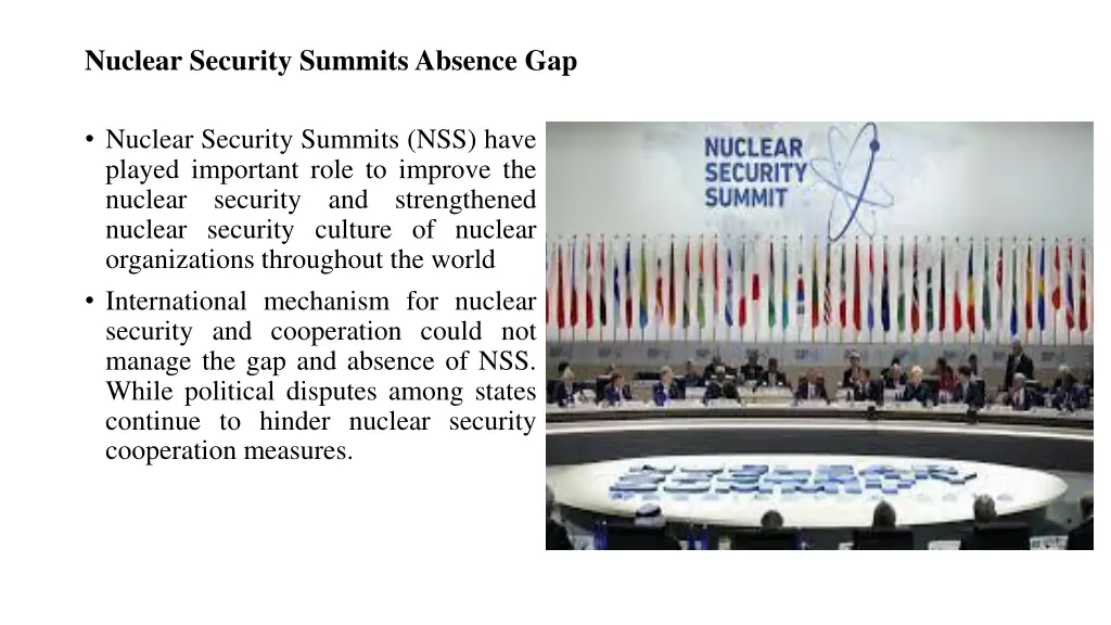 nuclear security summits absence gap