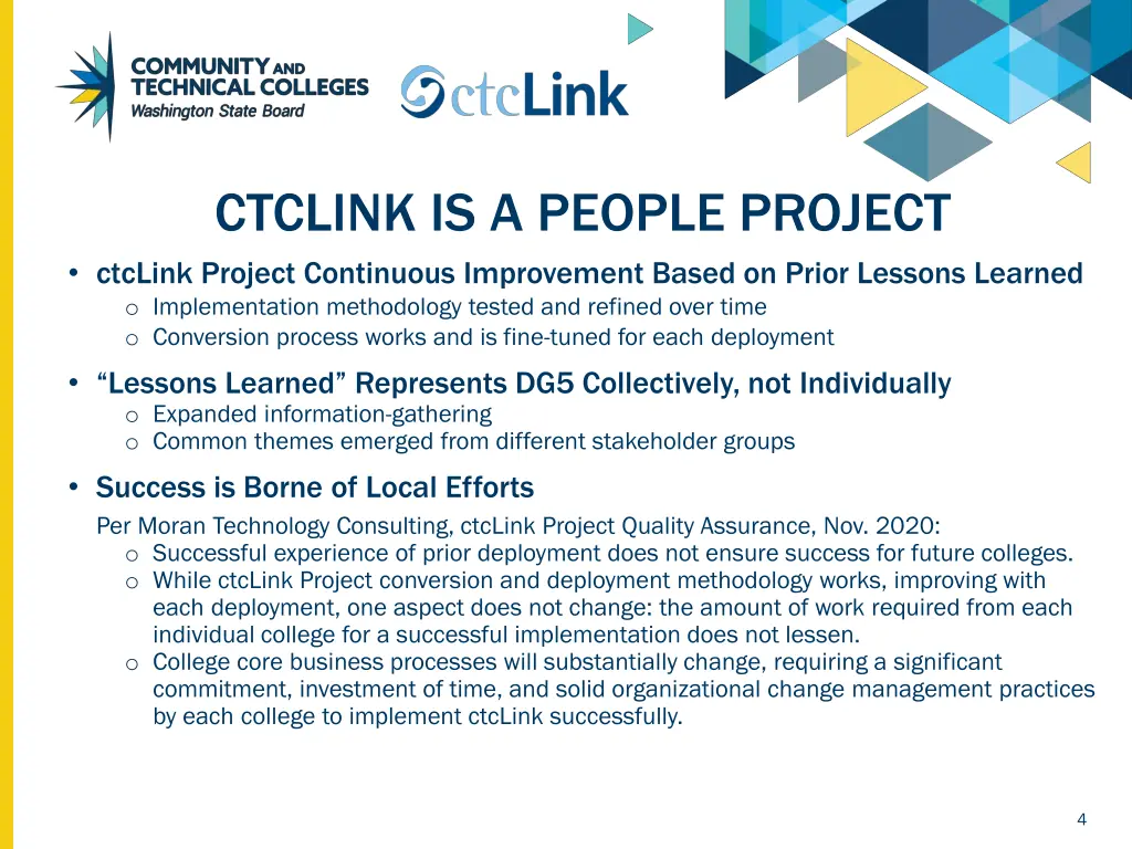 ctclink is a people project ctclink project