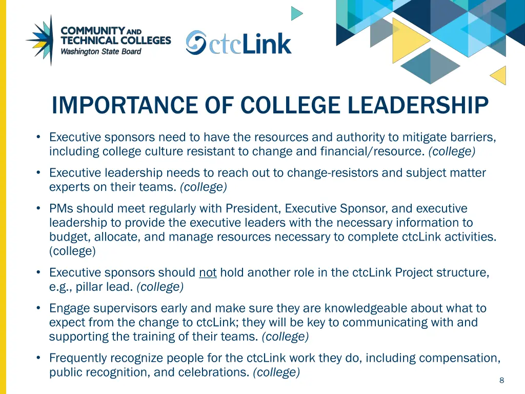importance of college leadership