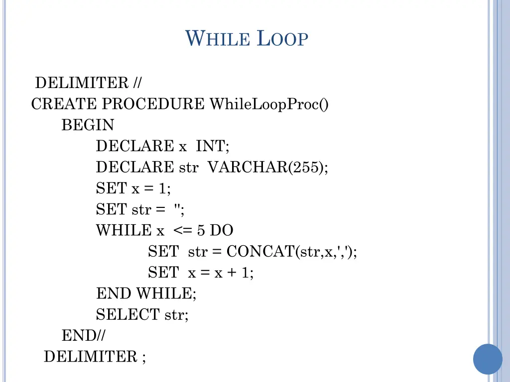 w hile l oop 1