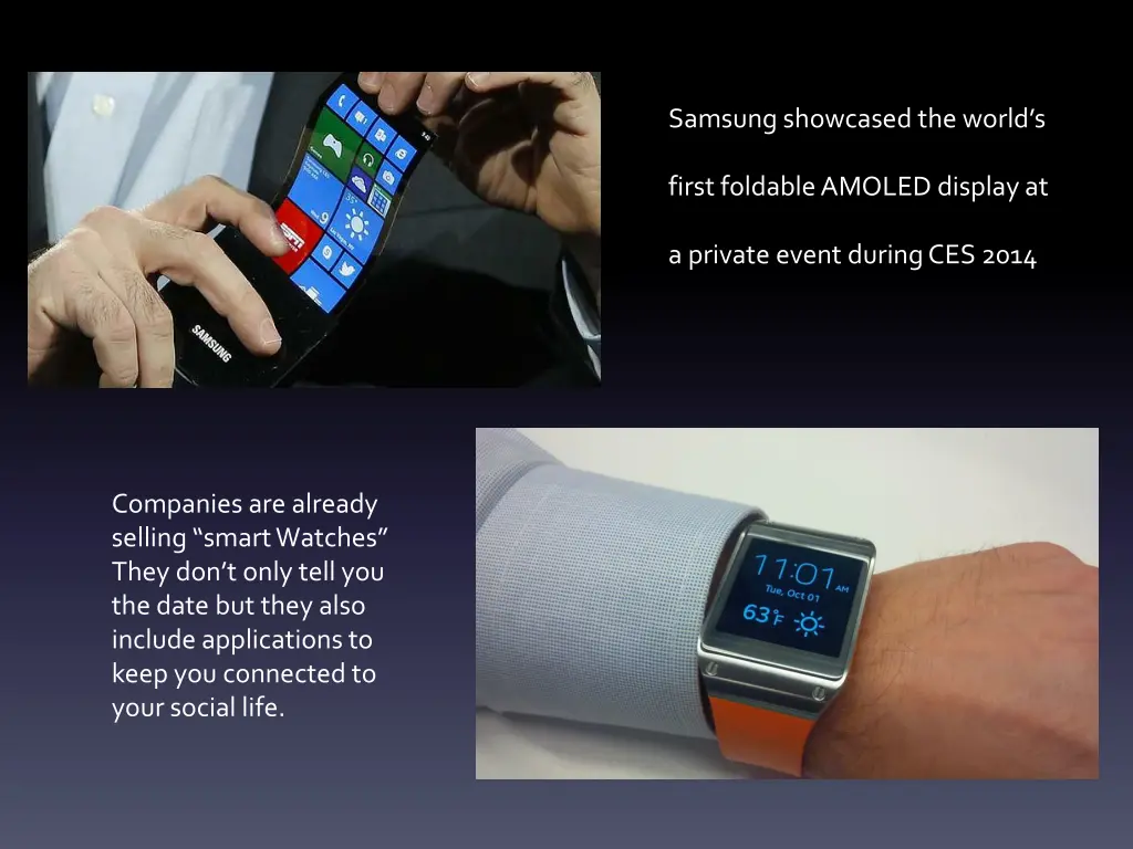 samsung showcased the world s