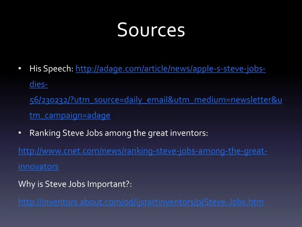 sources