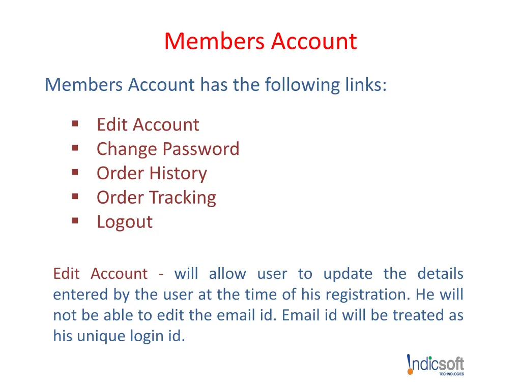 members account