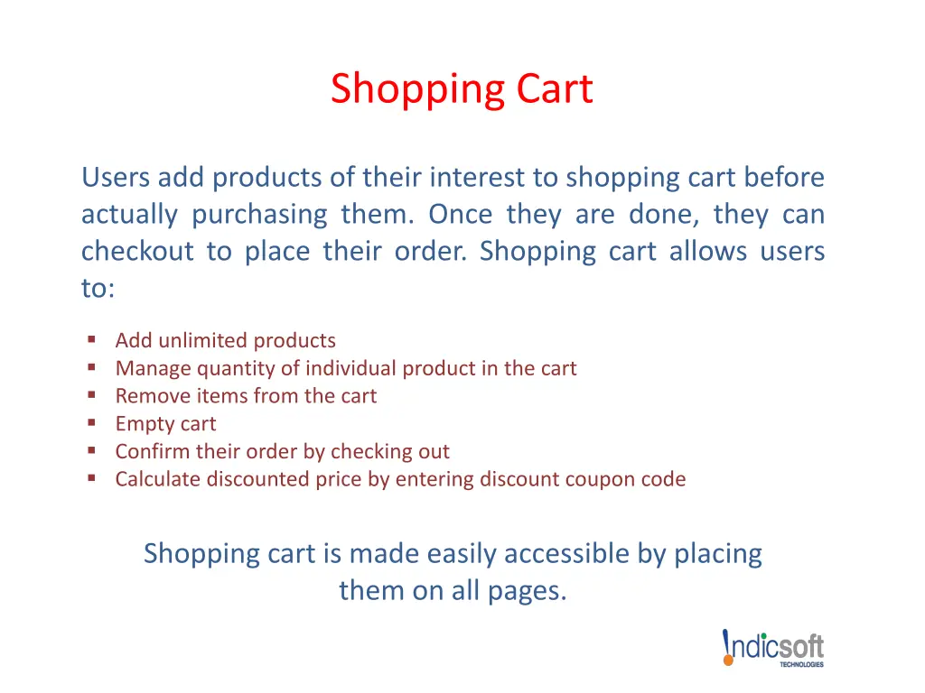 shopping cart