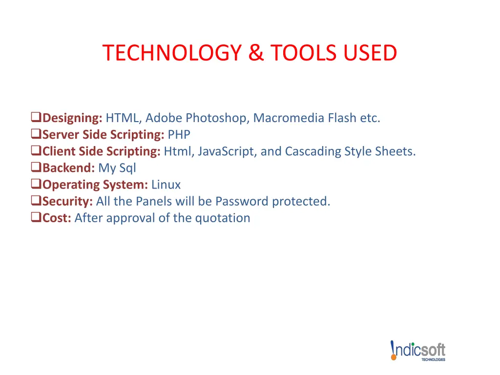 technology tools used