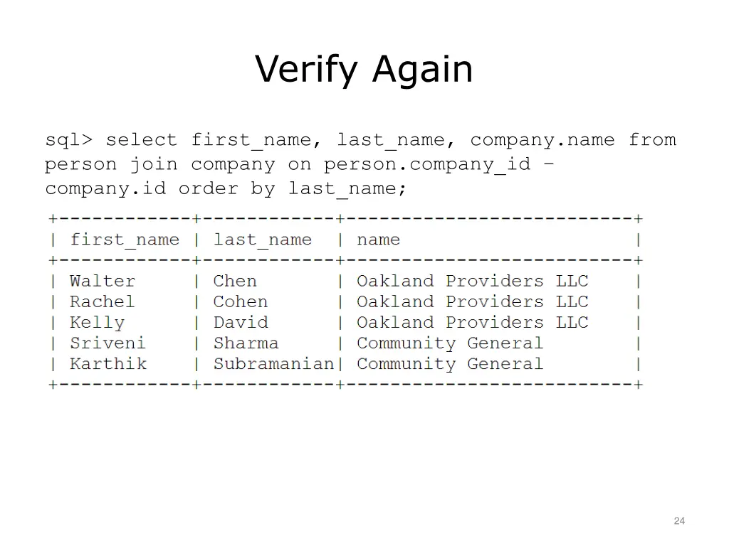 verify again