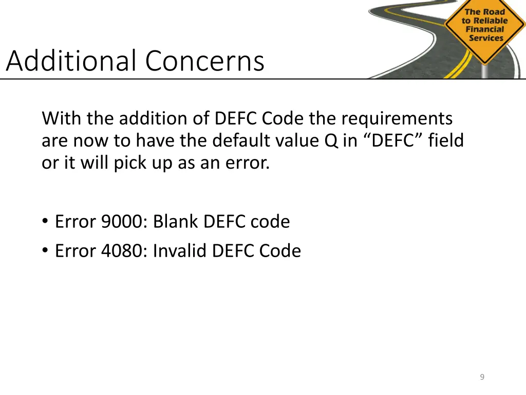 additional concerns