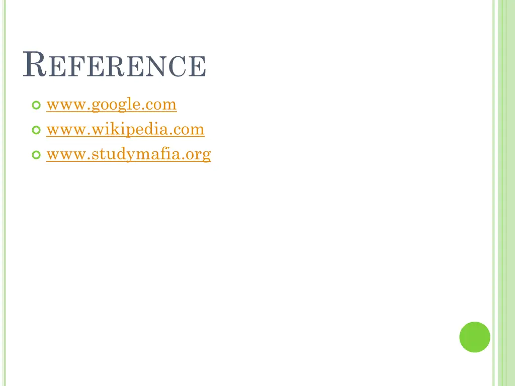 r eference