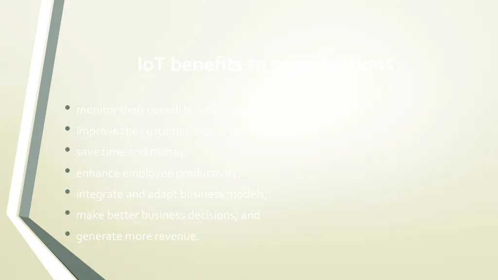 iot benefits to organizations