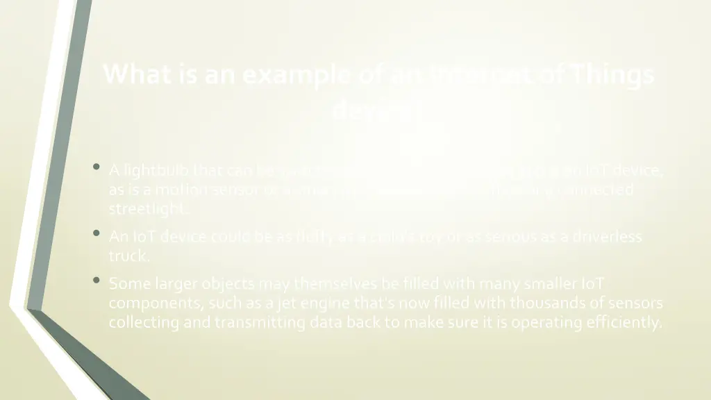 what is an example of an internet of things device