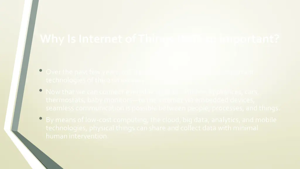 why is internet of things iot so important