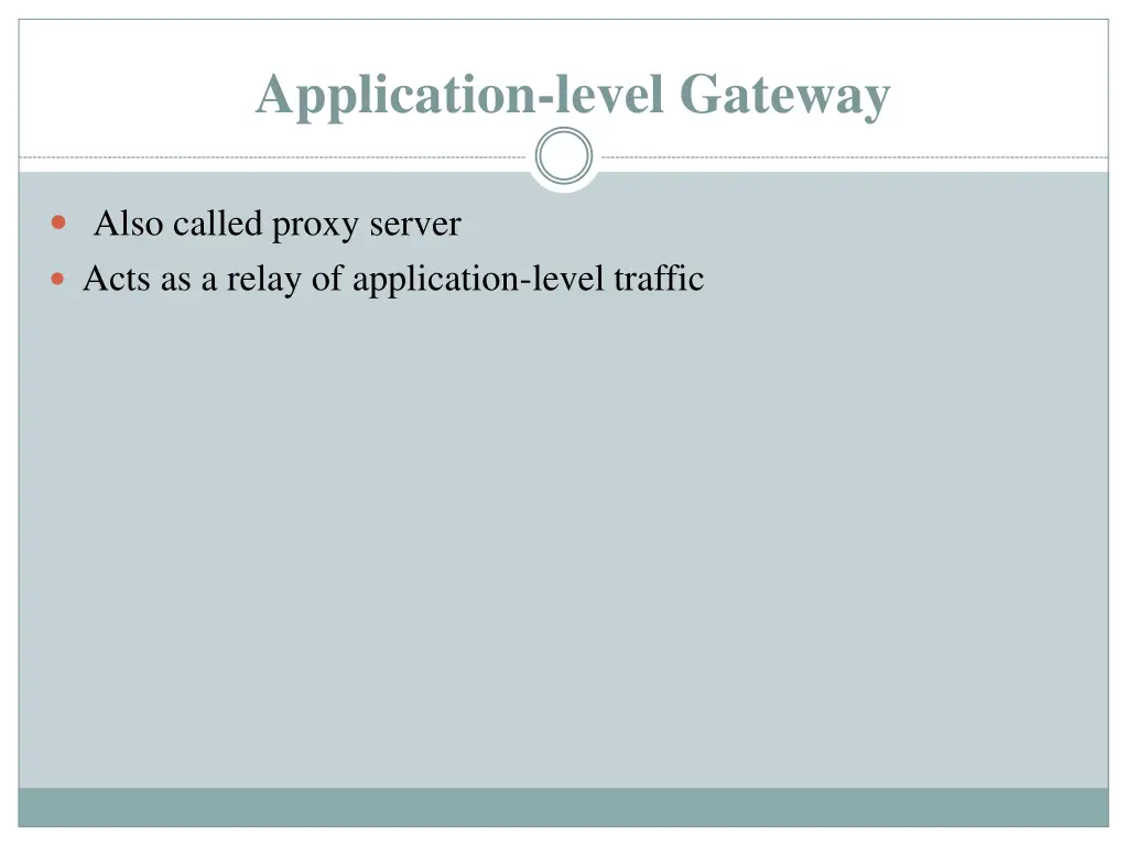 application level gateway