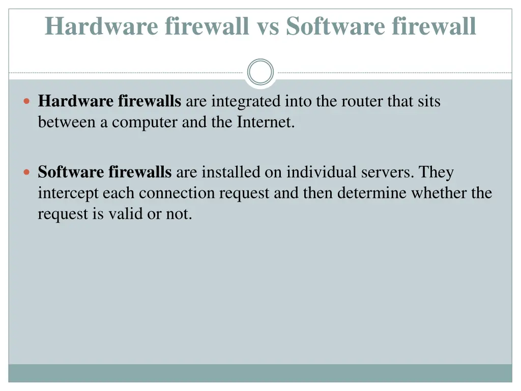 hardware firewall vs software firewall