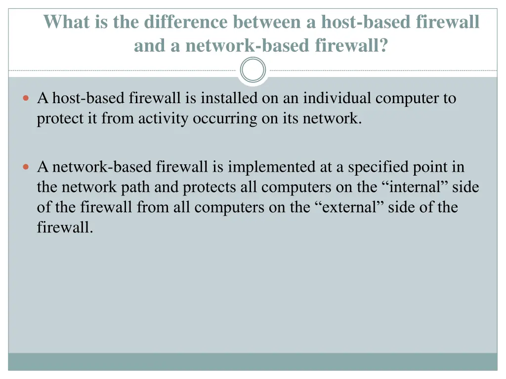 what is the difference between a host based