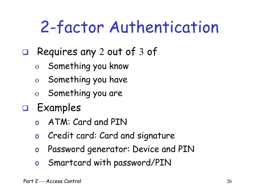2 factor authentication