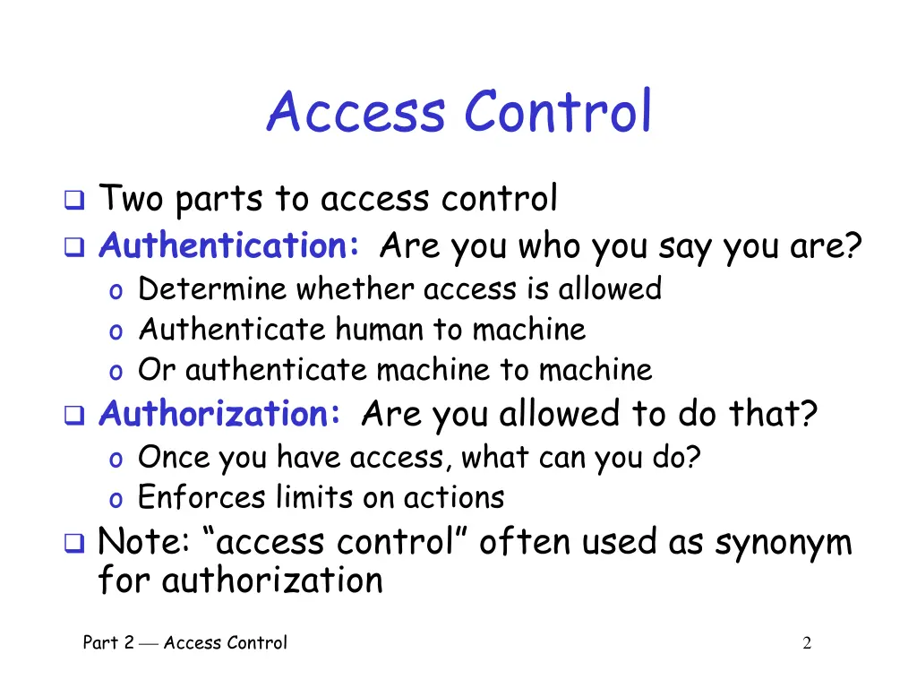 access control
