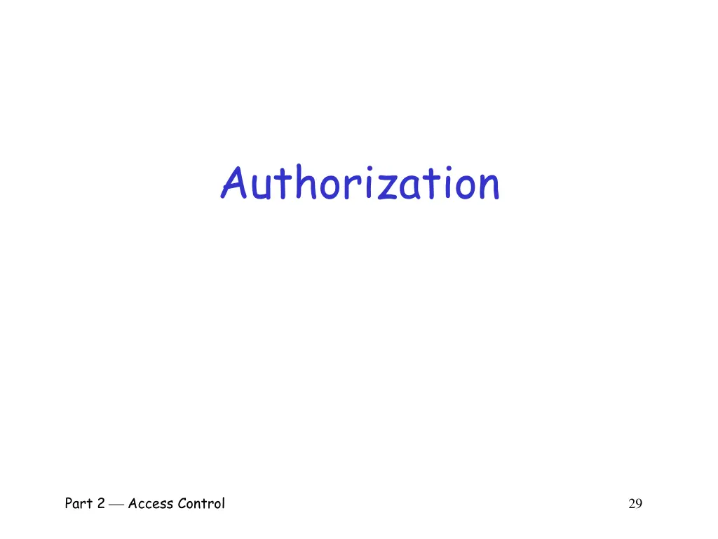 authorization