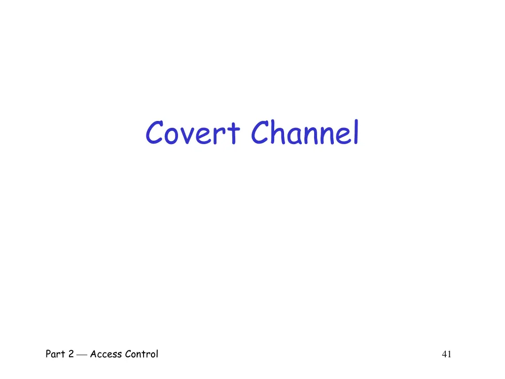 covert channel
