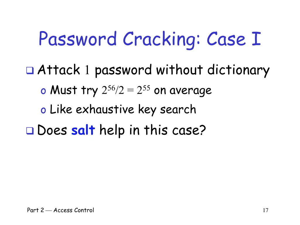 password cracking case i